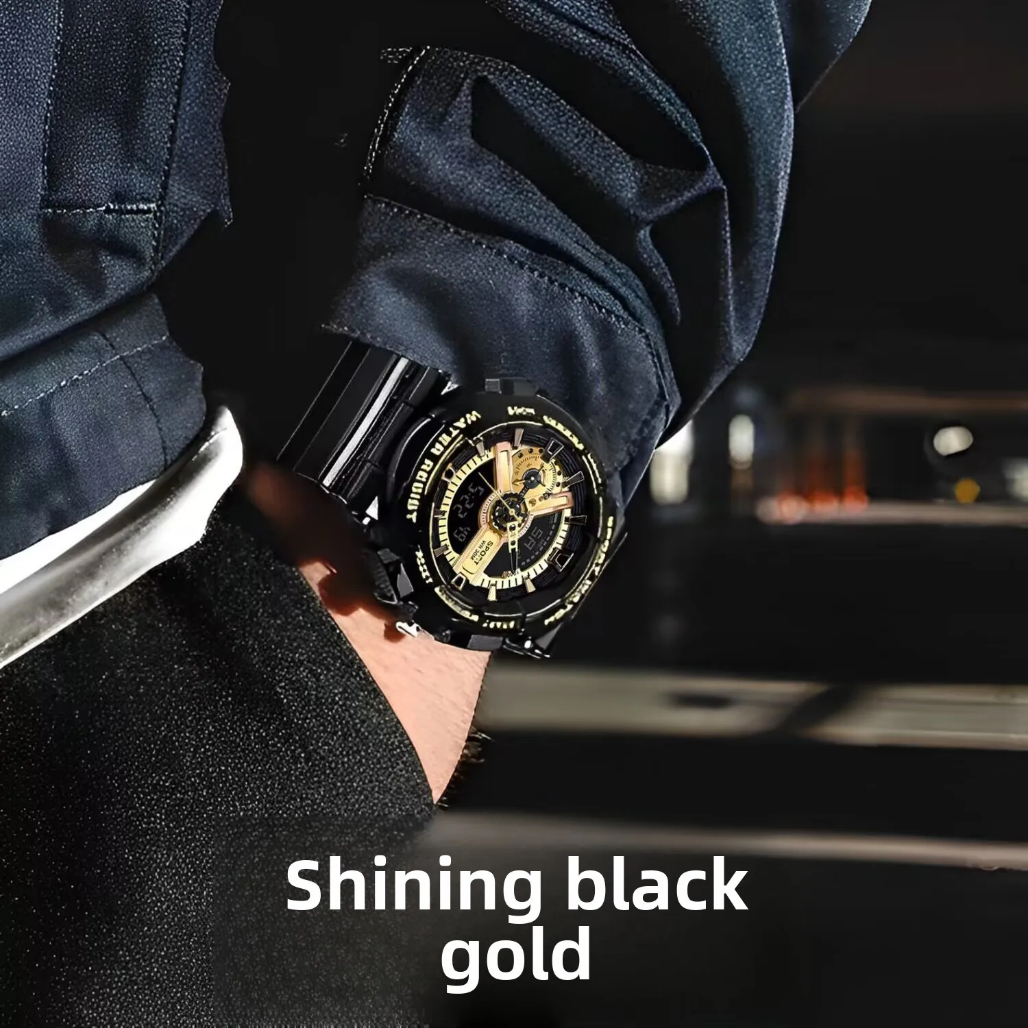 Teen electronic watch student high school student watch trend multi-functional sports waterproof watch