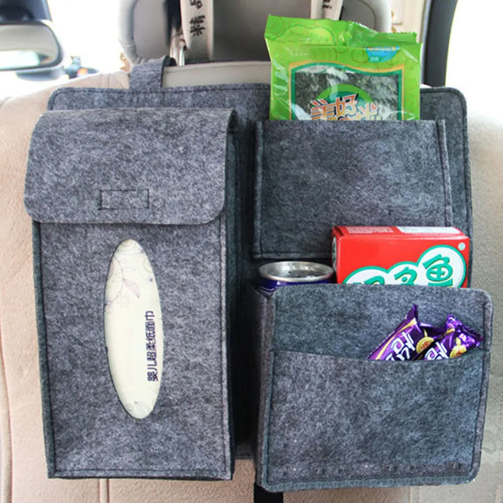 

Car Storage Hanging Bag Back Seat Back Bag for Auto Capacity Pouch Container Storage Travel Hanger Car Organizer Multi Creative