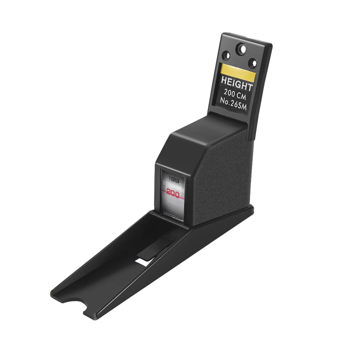 

B50C 200Cm Stadiometer Black Wall Mounted Height Meter Growth Ruler Cm Metric Tape Measures