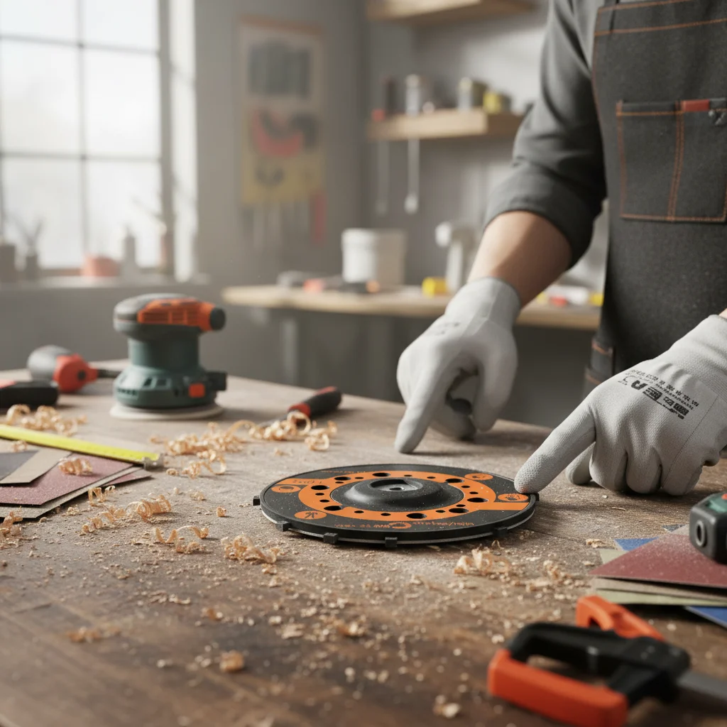 

6-дюймовая шлифовальная подушечка с крючками и петлями с 45 отверстиями для пневматической шлифовальной машины для деревообработки, абразивы, опорная пластина, детали электроинструментов