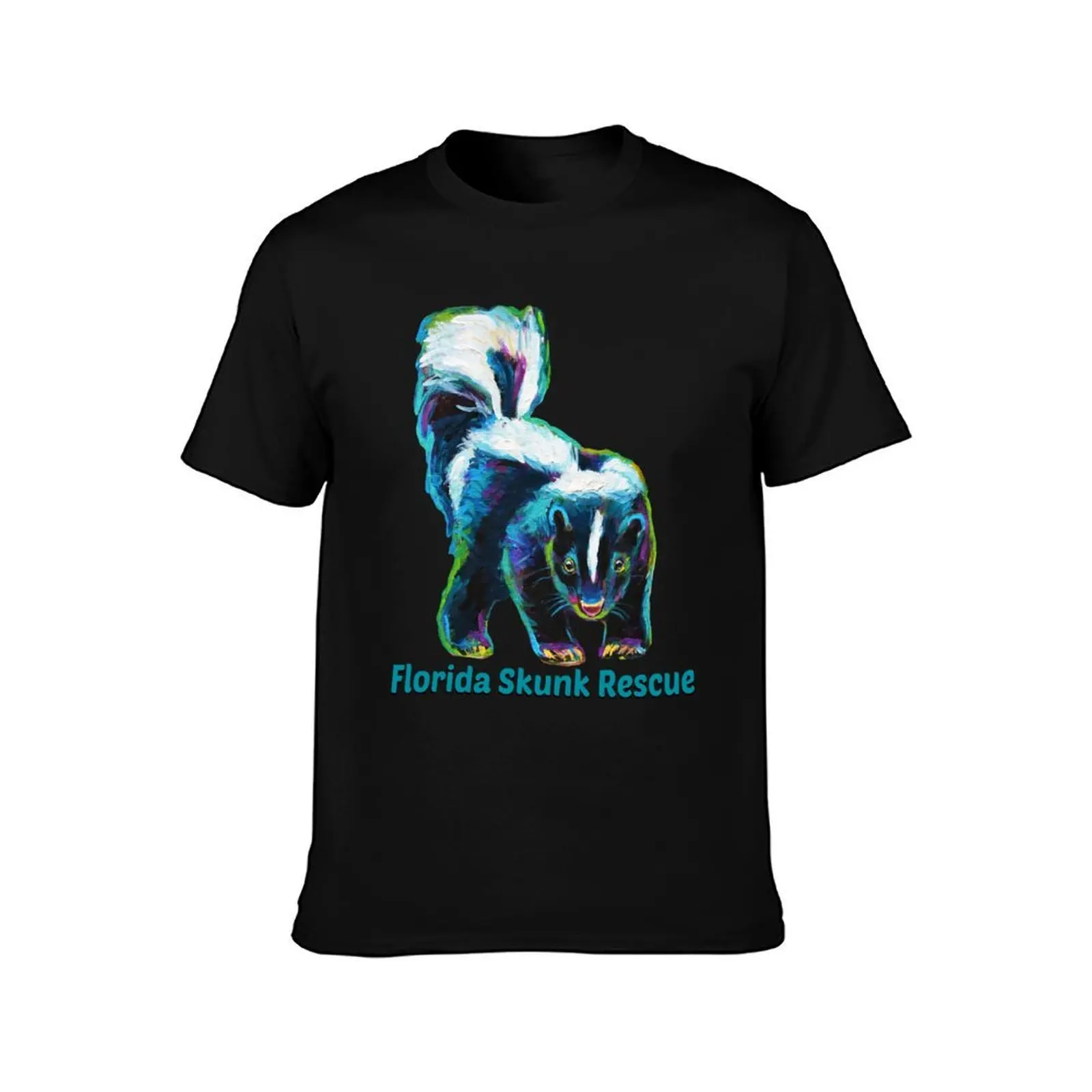 Florida Skunk Rescue Design by Robert Phelps T-Shirt Sweat Absorbing Sports Tee Shirt T-Shirt