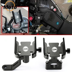 For SYM JOYMAX Z Jet X 125 MAXSYM CRUiSYM DRG HD300 FIDDLE Motorcycle Accessories Handlebar Mobile Phone Holder GPS Stand Bracke