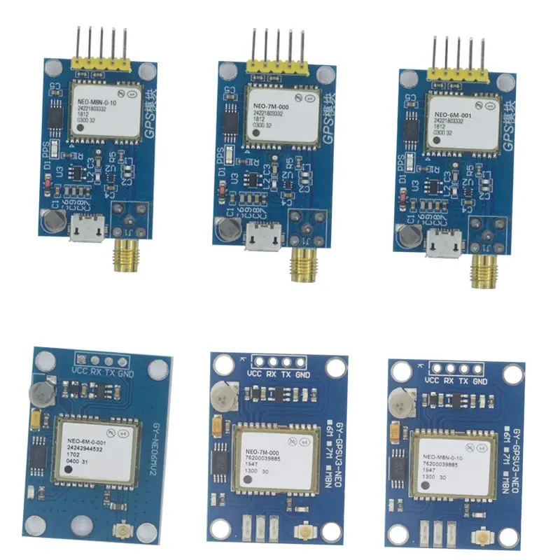 5pcs GY-NEO-6M/7M/8M GPS Module Active Ceramic Antenna Ceramic Antenna Module External Carrier Board