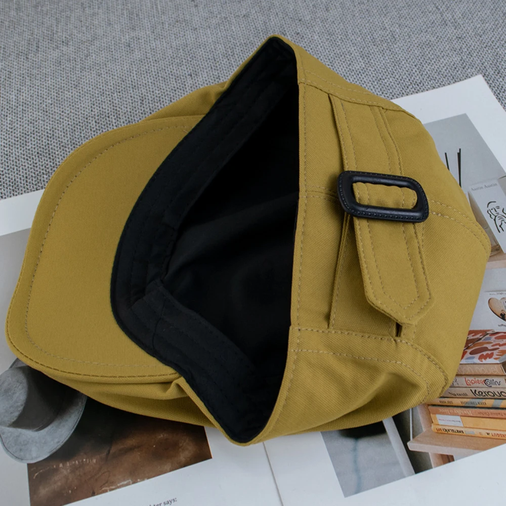 HT5059 Baskenmützen 2026 Neue Hochwertige Frühling-Herbst-Kappen für Herren und Damen Vintage Unisex Ivy Flat Cap Künstler-Malermütze – Detail 7