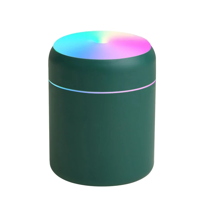280ML Mini Colorful Air Humidifier USB Electric Car Aroma Diffuser Essential Oil Seven-color Cup Humidifier for Car Home Bedroom