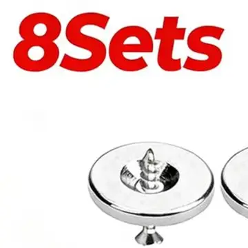 Magnetic Door Catch for Cabinets Drawers Closets and Wardrobes Designed with Strong Magnetism and Low Profile Steel Housing