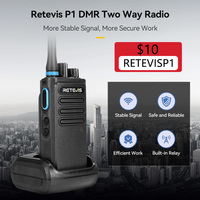 Retevis P1 DMR Digital Walkie Talkie Long Range Walkie Talkies Communication Radio Station UHF dmr Radio AES256 VOX Repeater