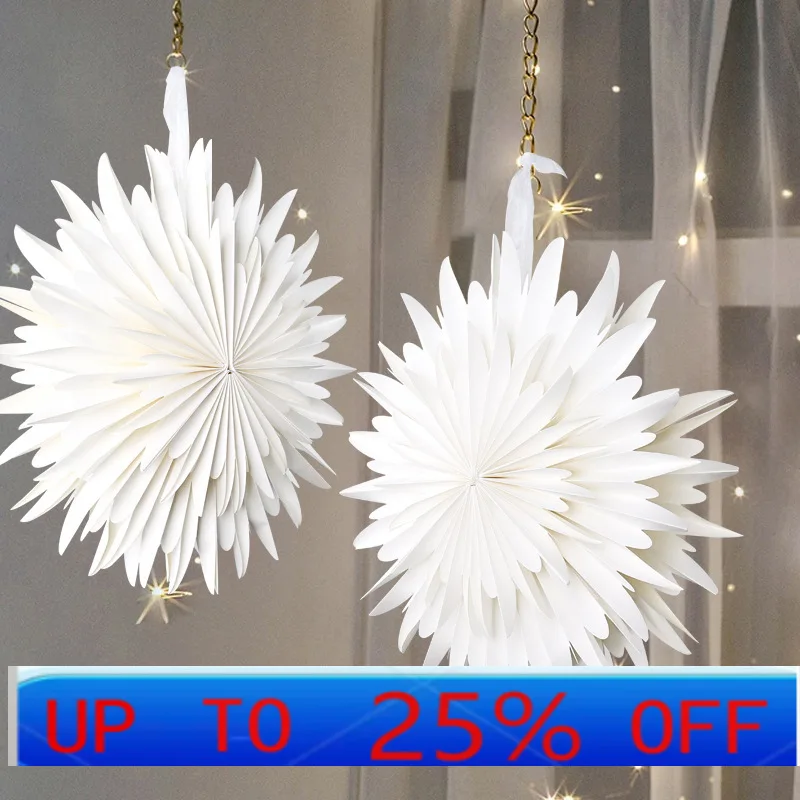 

LMM white three-dimensional double-layer paper flower 3D foldable wedding birthday arrangement home decoration