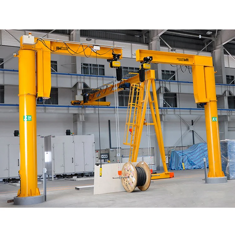 Warehouse Cantilever Portable Jib Crane 500kg 1000kg 2000 Kg Column Jib Crane