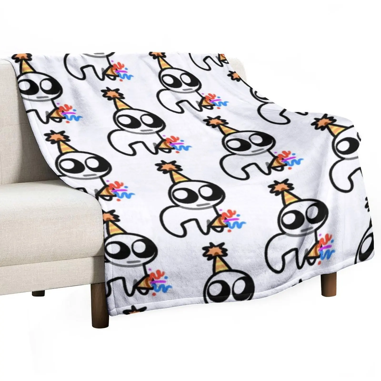 

Autism Creature Yippee Throw Blanket Soft Plaid Decorative Beds warm for winter Loose Blankets