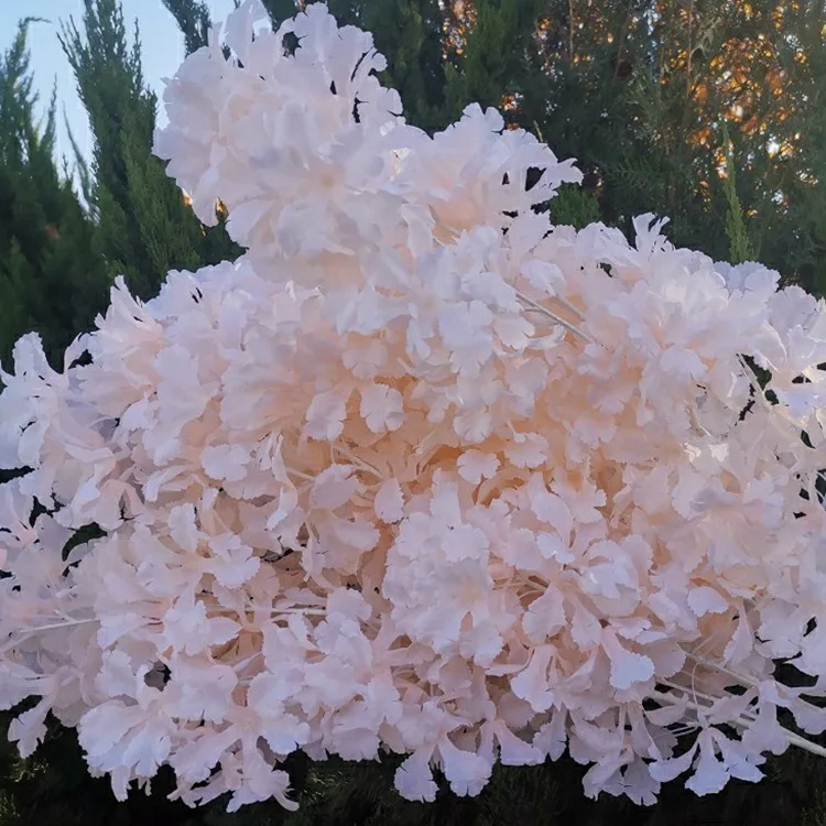 Weiße künstliche Gypsophila-Kirschblütenzweige in Großpackung, 50-500 Stück, künstliche Babybreath-Blumenstiele für Hochzeitsbögen, Brautpartys – Detail 9
