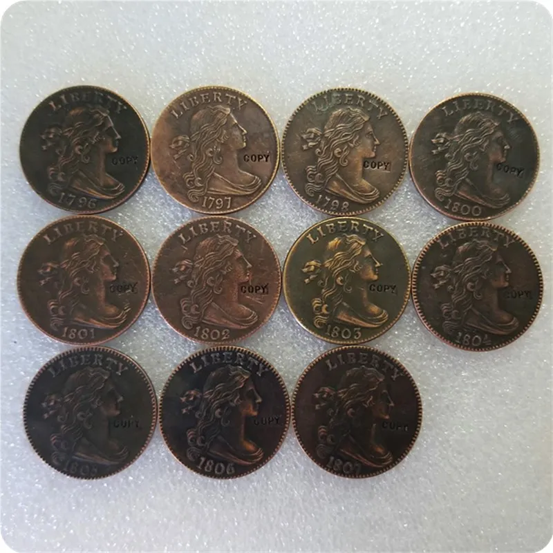 USA 1796-1807 Draped Bust LARGE CENT Copy Coins