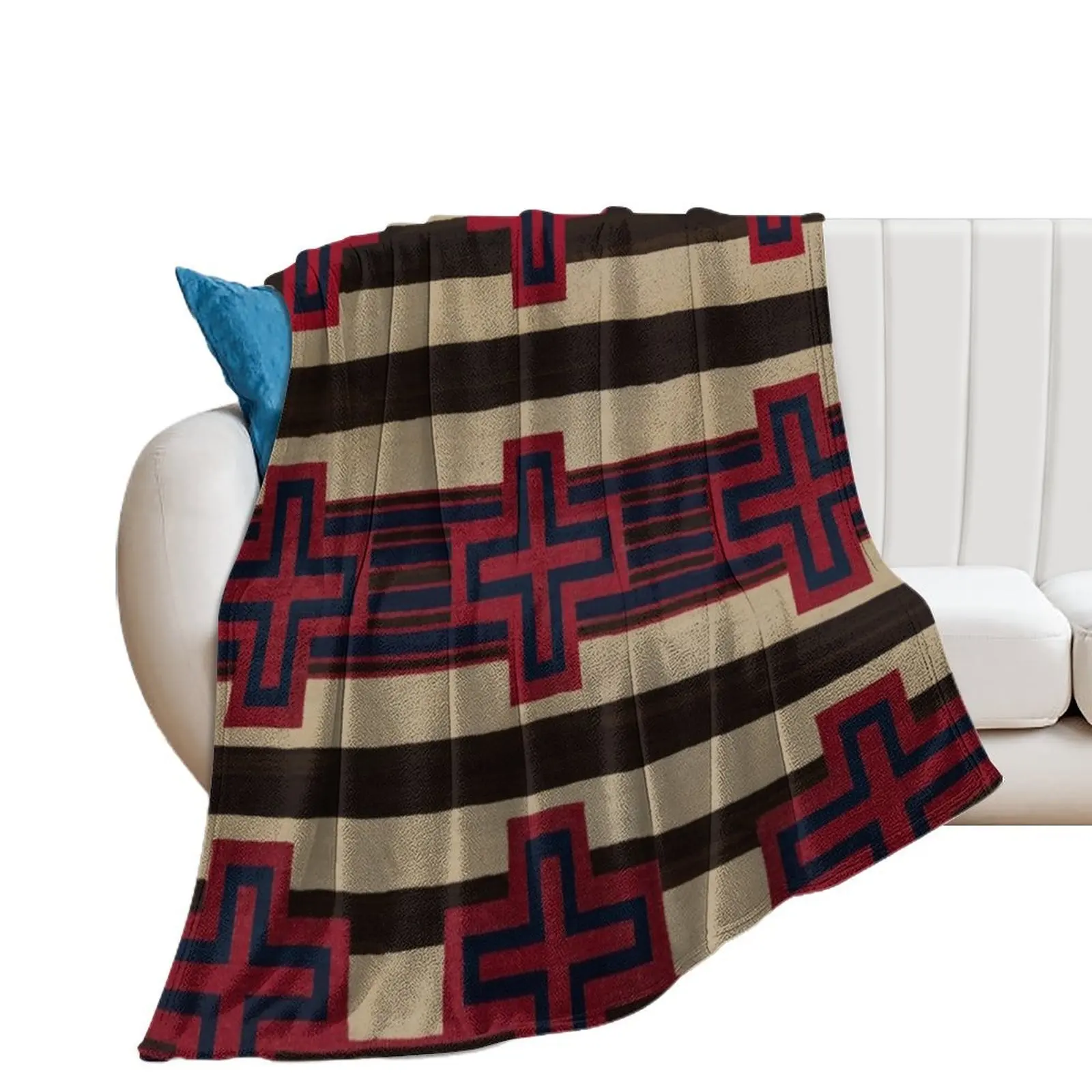 

Indigenous Designs VI Chief's Blanket Navajo Weavings Throw Blanket Custom Giant Sofa valentine gift ideas Blankets