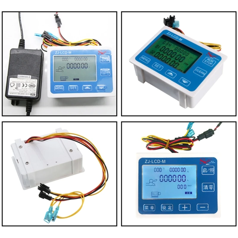 Imagem -02 - Display Digital de Controle Água Hall Efeito Sensor Fluxo Medidor Fluxo Indicador Sensor 652f