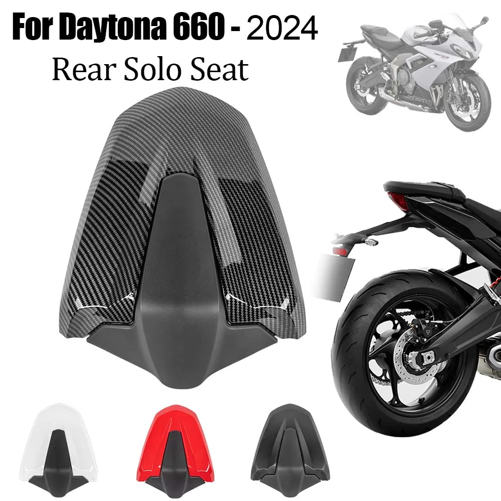 

For Triumph Daytona 660 Motorcycle Passenger Pillion Rear Seat Cover Motorcycles Solo Fairing Cowl Daytona660 2024 Accessories