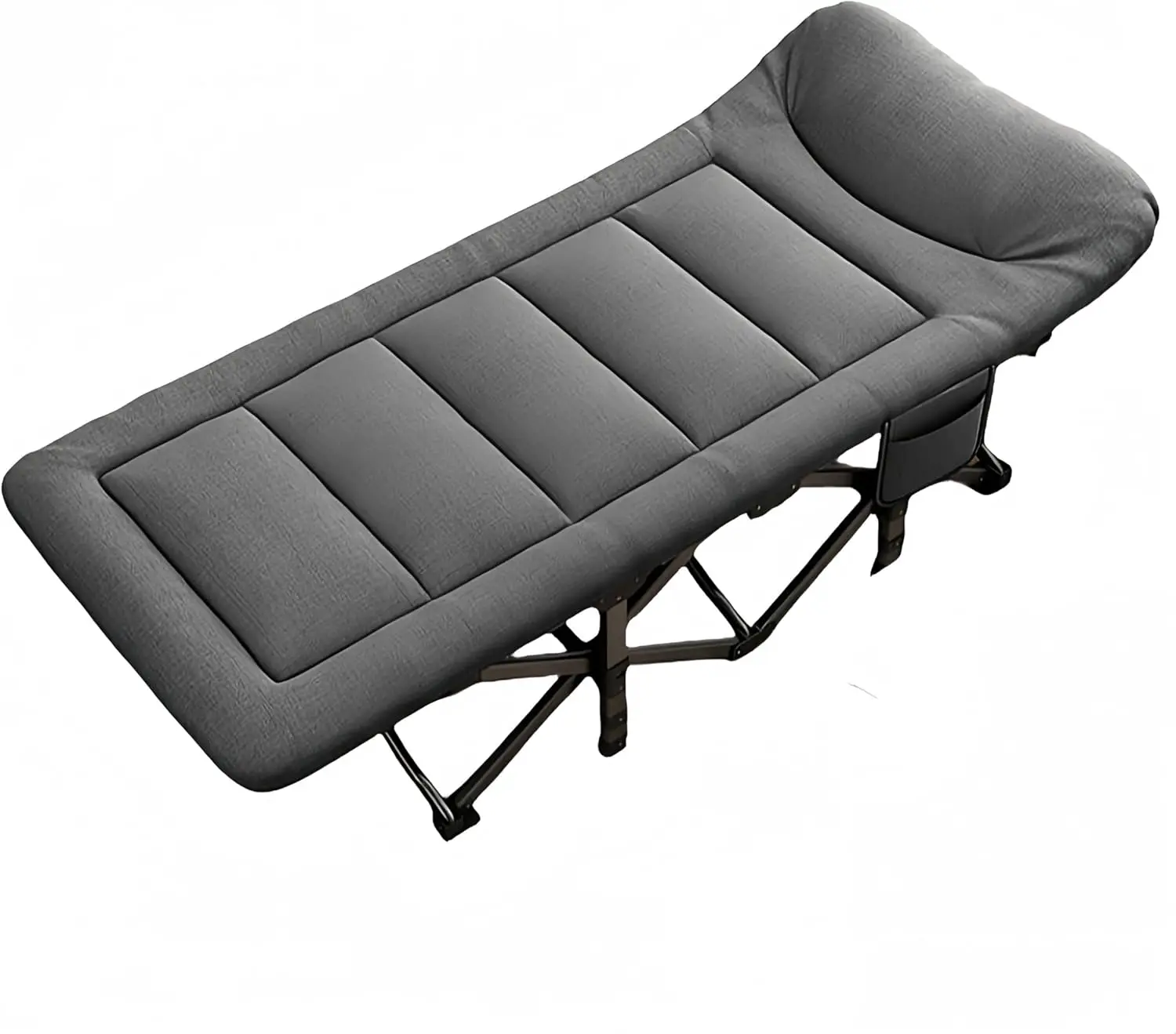 Letti da campeggio per adulti con cuscino, lettino da campeggio portatile da viaggio per dormire, lettino leggero con borsa per il trasporto, supporta 450 libbre