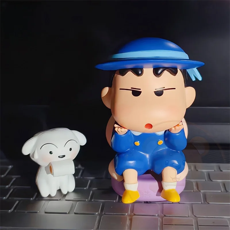 10 centimetri Anime Figura Kawaii Crayon Shin-Chan Scuola Materna Uniforme Modello In Pvc Bambole Figurine Collezione Da Scrivania Giocattolo Per Bambini Regalo