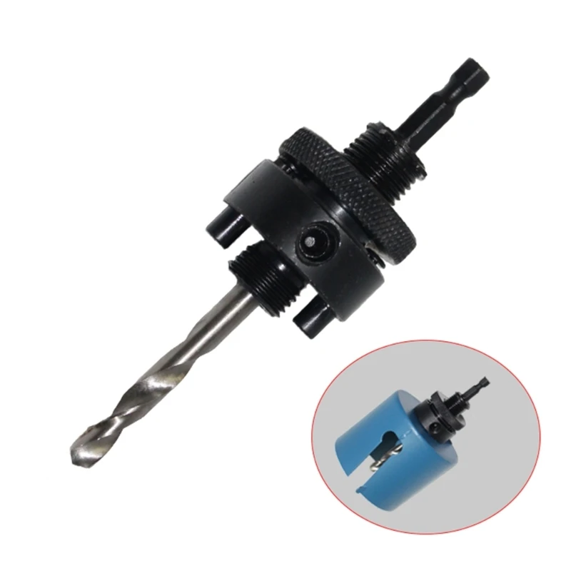 Eje de vástago hexagonal de 1/4 "para sierras de agujero, taladro piloto HSS de 32-210mm con/1/4"