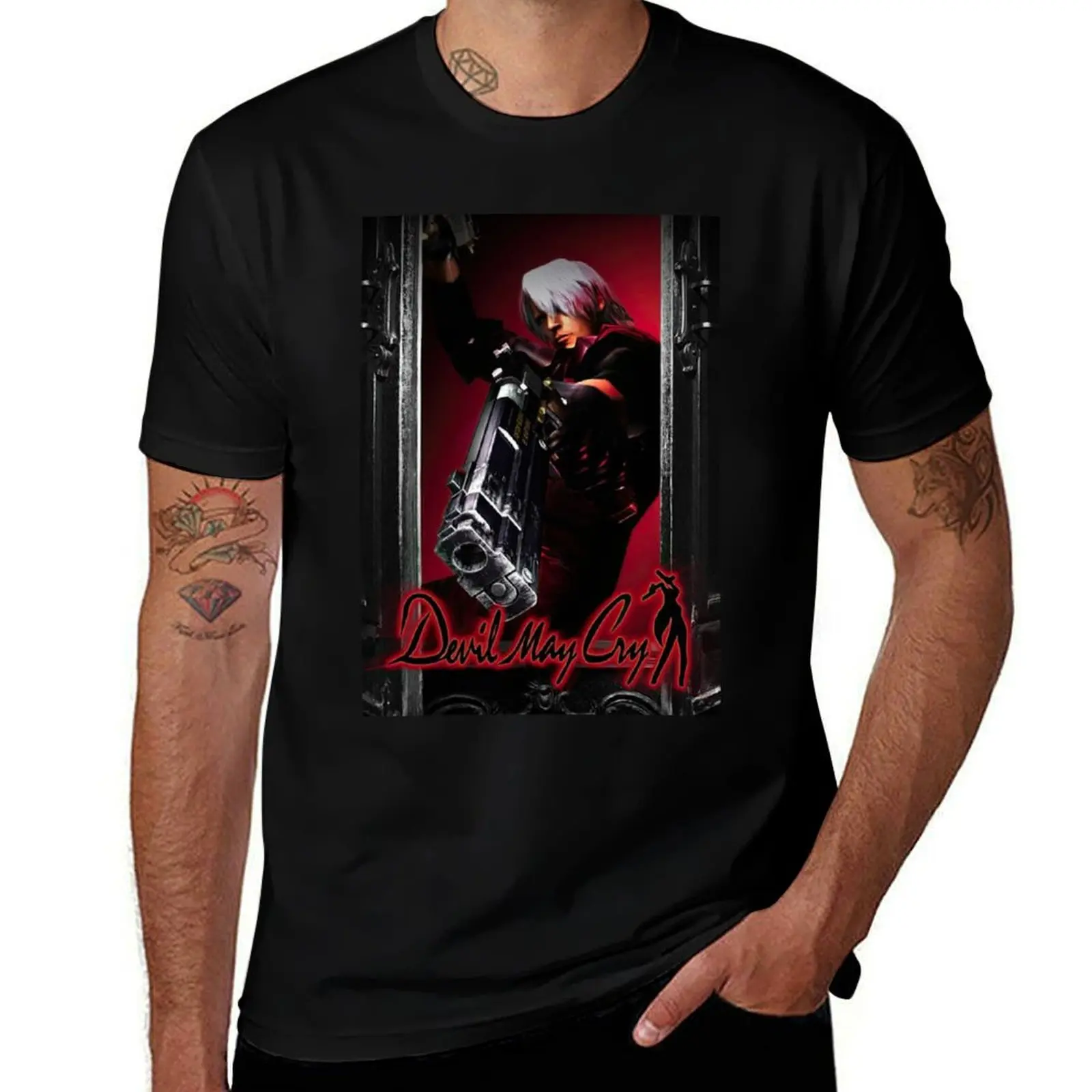 

Devil May Cry T-Shirt boys whites blacks anime figures anime shirt men t shirts high quality