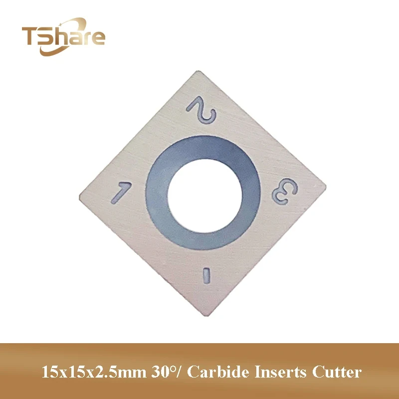 

10pcs 15x15x2.5mm 30° Scraping Blade Woodworking TCT Knives Scraper for Edge Banding Machine