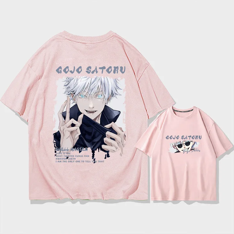 تعويذة العودة إلى المعركة خمسة اثنين يوان قصيرة الأكمام تي شيرت الرجال القطن فضفاض الشباب نصف كم الاتجاه فستان الصيف الأعلى