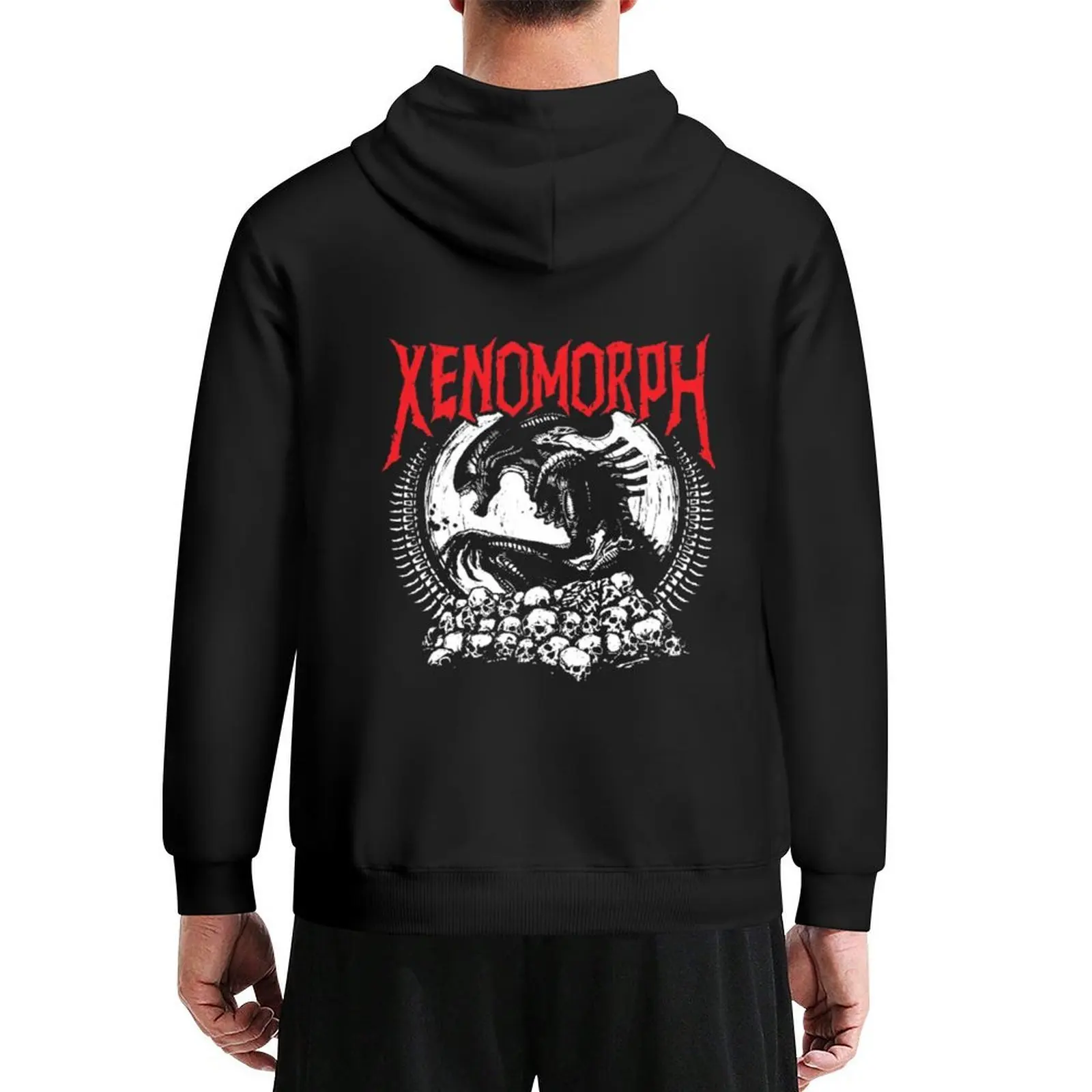 

Death Metal Xenomorph Hoodie anime clothes mens designer clothes korean autumn clothes blouse new in hoodies