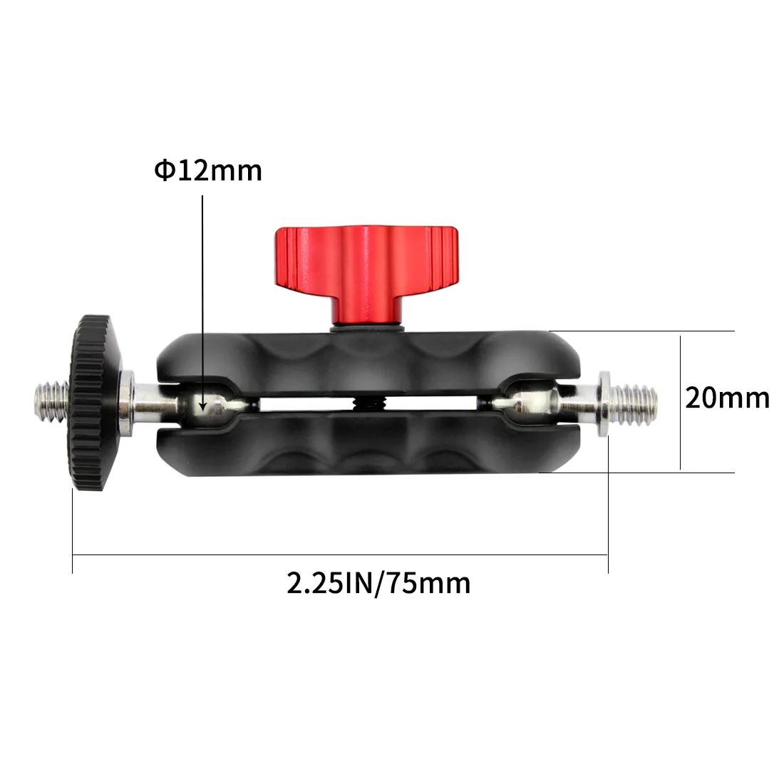 Wandhalterung 1/4 3/8 Standardgewinde Magic Arm Gelenk-Reibungsadapter für Webcam CCTV Projektor LED-Blitzlicht DSLR-Kamera – Detail 21