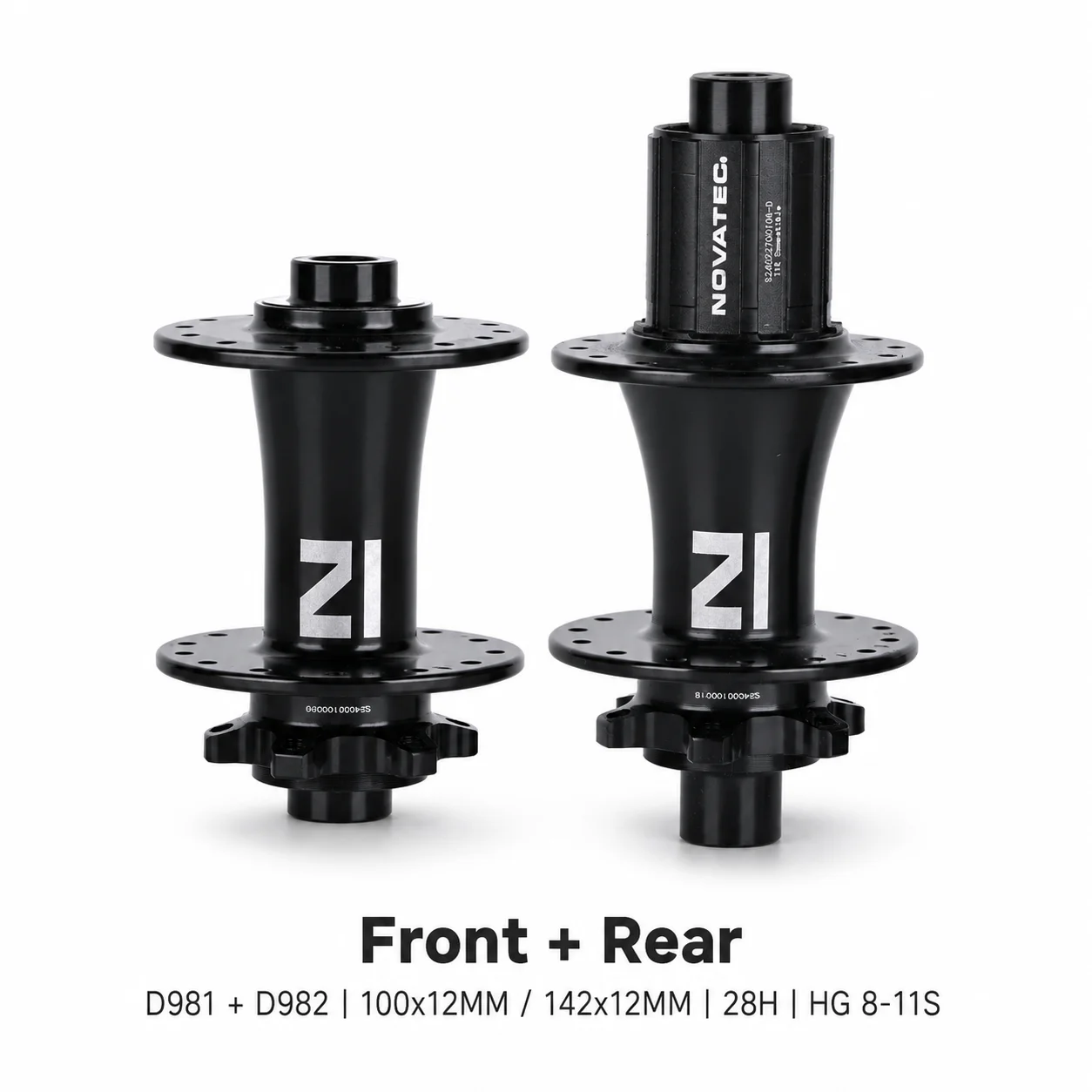 NOVATEC D981 D982 100x12MM 142x12MM 28 holes Road Bike Disc Brake Bearing Bicycle Hub For HG 8 9 10 11S