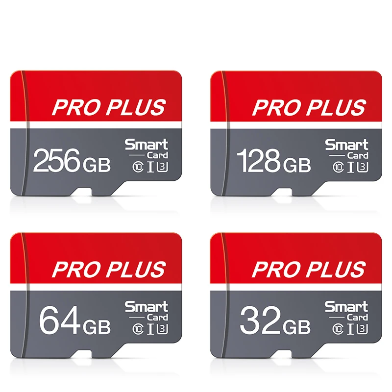 

Red Pro High Speed TF Card 32GB 64GB 128GB 256GB 512GB Micro SD Card U3 C10 A1 V30 Memory Card for Dash Cam Phone Camera