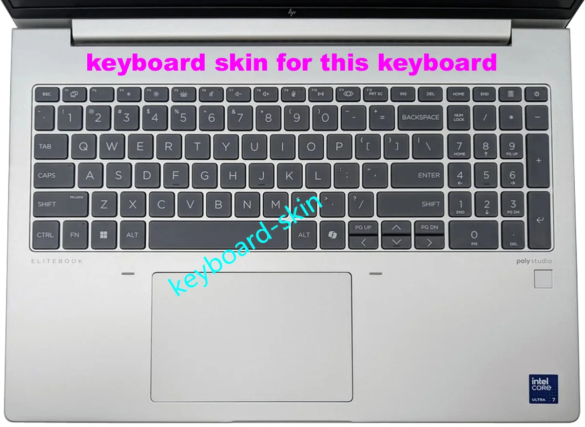 غطاء حماية من السيليكون للوحة المفاتيح الأمريكية للكمبيوتر المحمول HP EliteBook 660 G11,665 G11,HSN-Q38C-6,Probook 460 G11,465 G11,HSN-Q39C-6