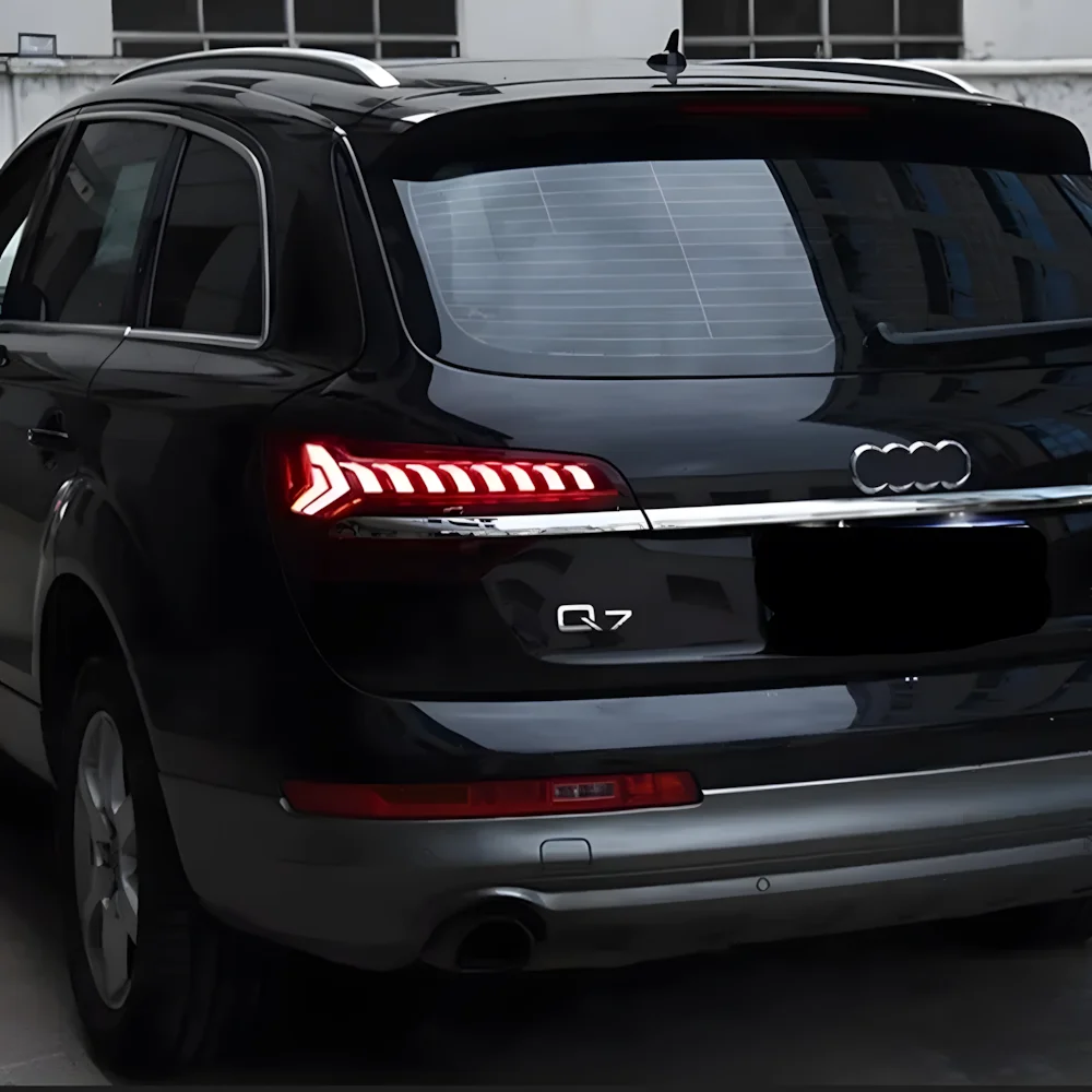 Car Taillights for Q7 2006-2015 Upgrade 2023 New Styling LED Auto Assembly Through Dynamic Flowing Light Tail Lamp Accessories