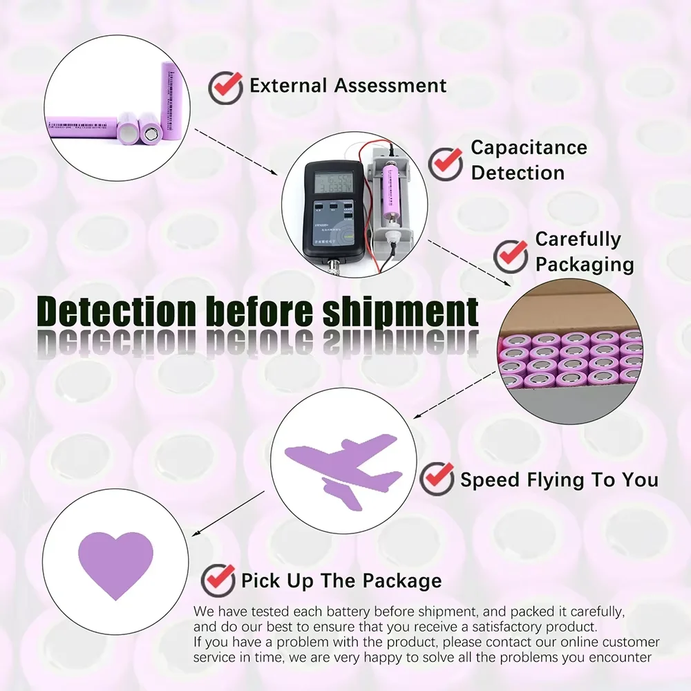 18650 Rechargeable Batteries 3.7V Lithium Li Ion Real Capacity 2500mAh Flashlight Combination lock Remote control toy Battery