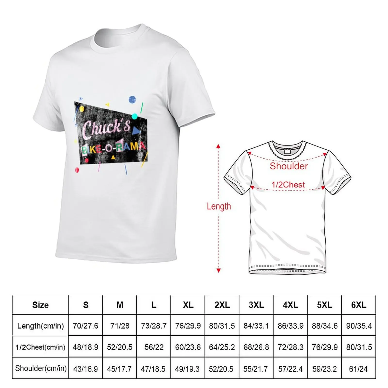 Pee Wee Herman , Chuck's Bike,O,Rama, distressed T-Shirt customs mens graphic t-shirts pack