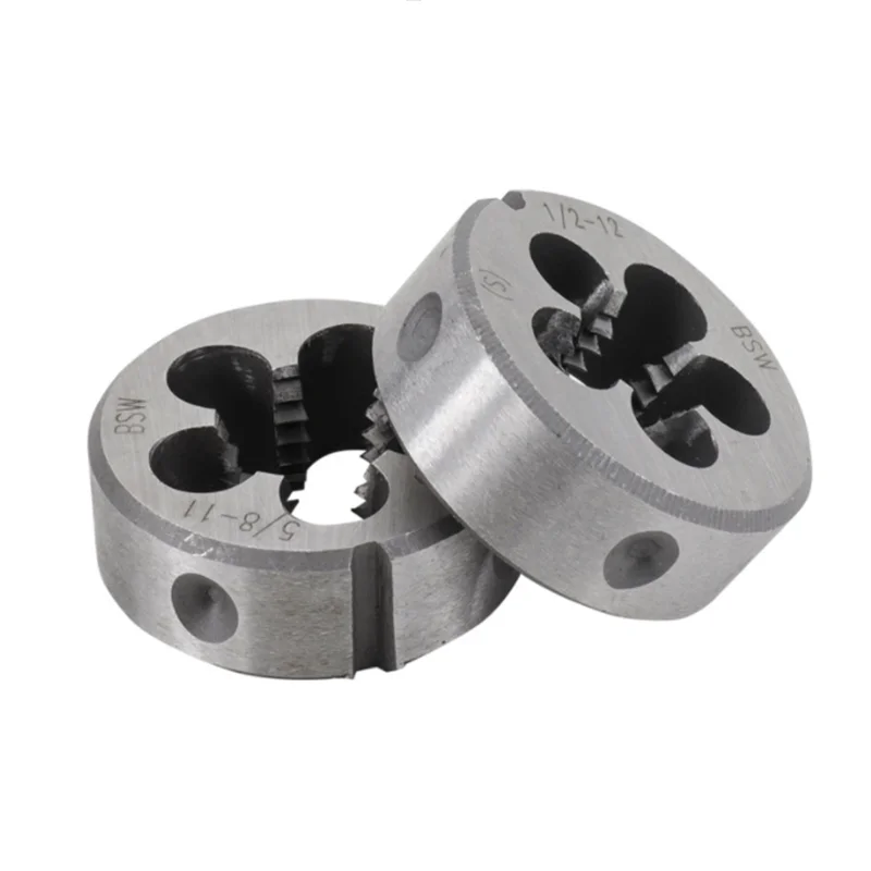 55 ° British Standard Wyeth Right Hand Die 1/8 1/4 3/8 7/16 3/4 1-8 2-4.5, Machine and Hand Tools for External Thread Tapping