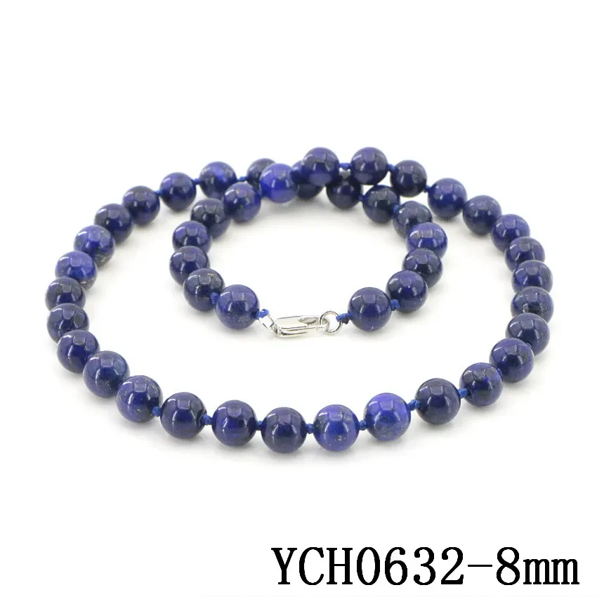 New Arrival 6-14mm Lapis Lazuli Tower Necklace Chain for Women Girls Gifts Wholesale Jewelry Making Wholesale Price 18inch