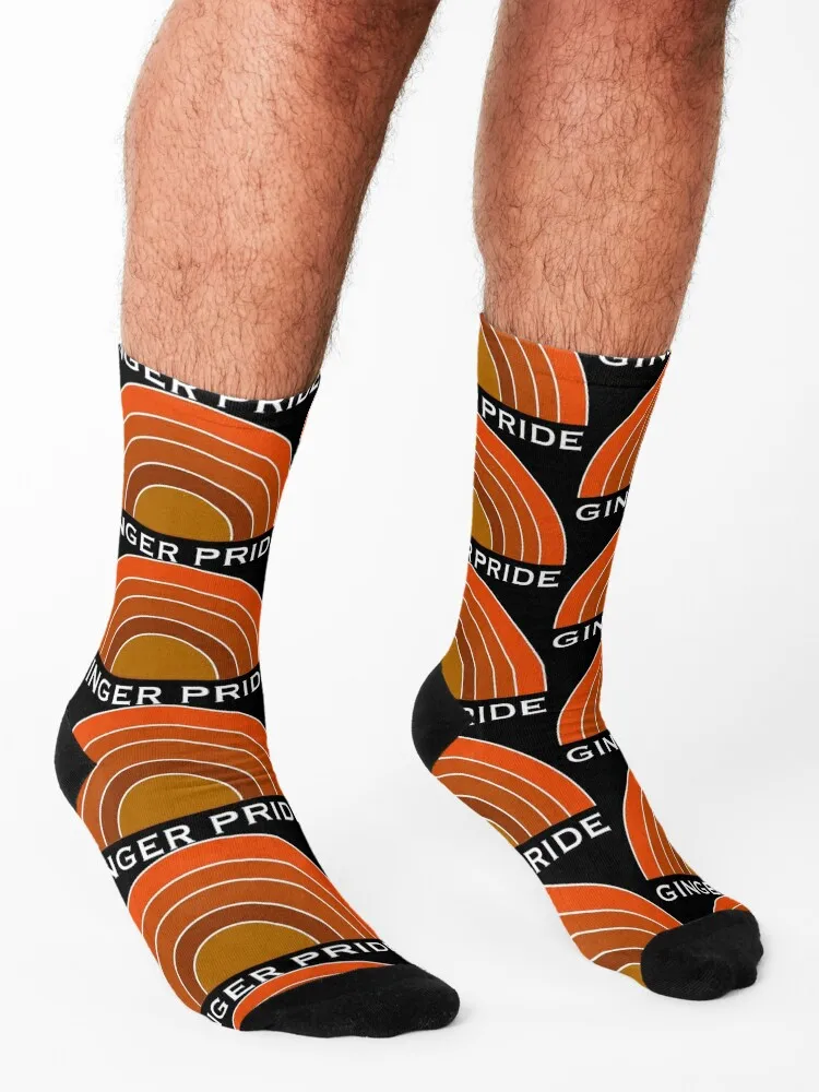 Ginger Pride - Rainbow - Redhead - Love Gingers Ginger t shirt Gingers shirt Socks cotton Run cute Rugby Girl'S Socks Men's