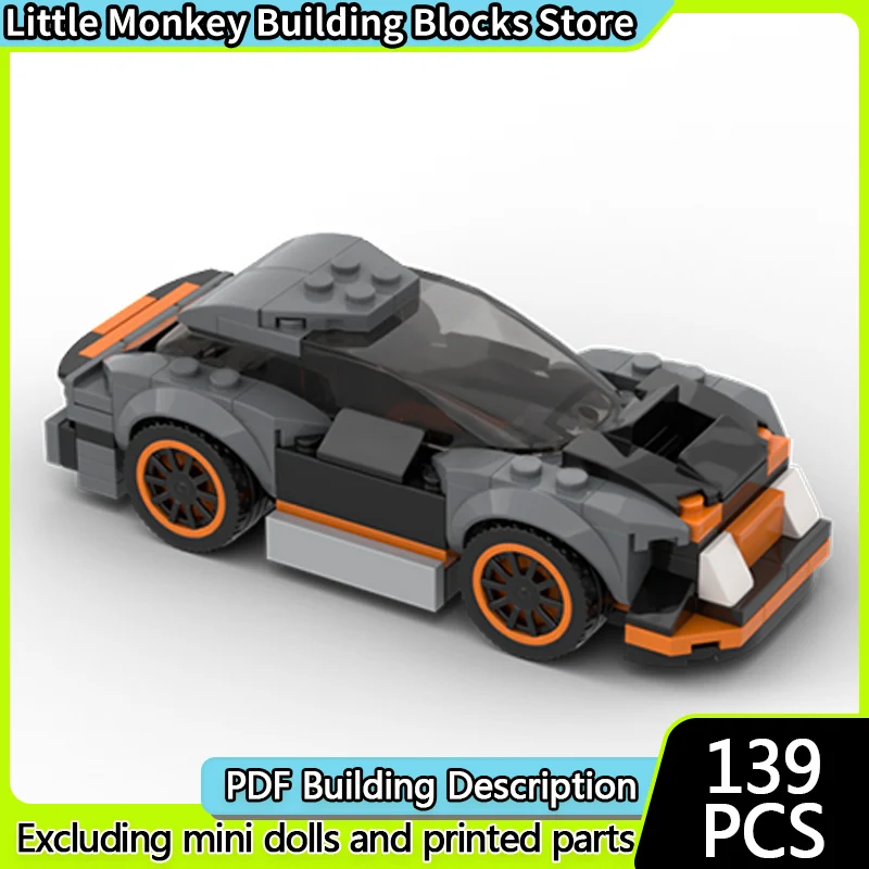 

Speed Racing Car Model MOC Building Bricks American Muscle Car Modular Technology Children Holiday Gifts Assemble Toys Suit
