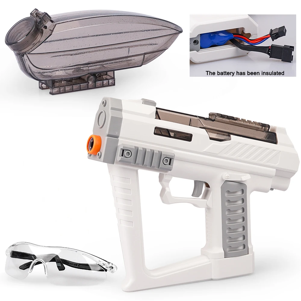 Starship pistola elettrica giocattolo per bambini adulti, automatico ad alta velocità, ricaricabile, include occhiali, giochi all'aperto CS, natale di compleanno