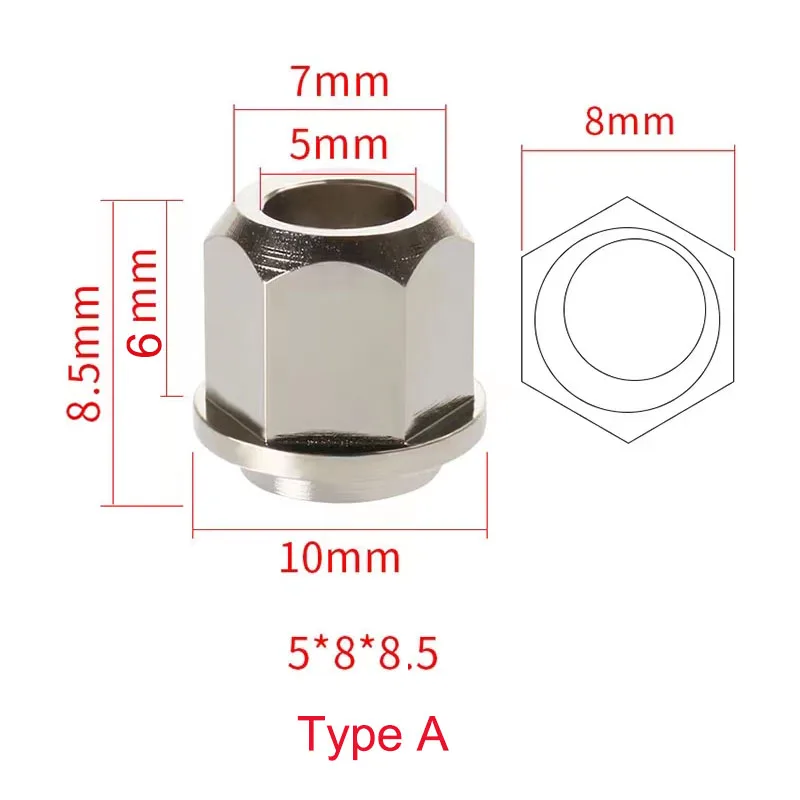 5/10pcs Openbuilds Eccentric Spacer 6/8mm V-Slot rail V-Wheels Eccentric Column Isolation Screw Nut Bore 5MM 3D Printer Parts