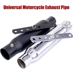 Universal  Motorcycle Vintage Exhaust Pipe Muffler Silencer Black Universal For Harley Cafe Racer Custom Honda CG125 GN125