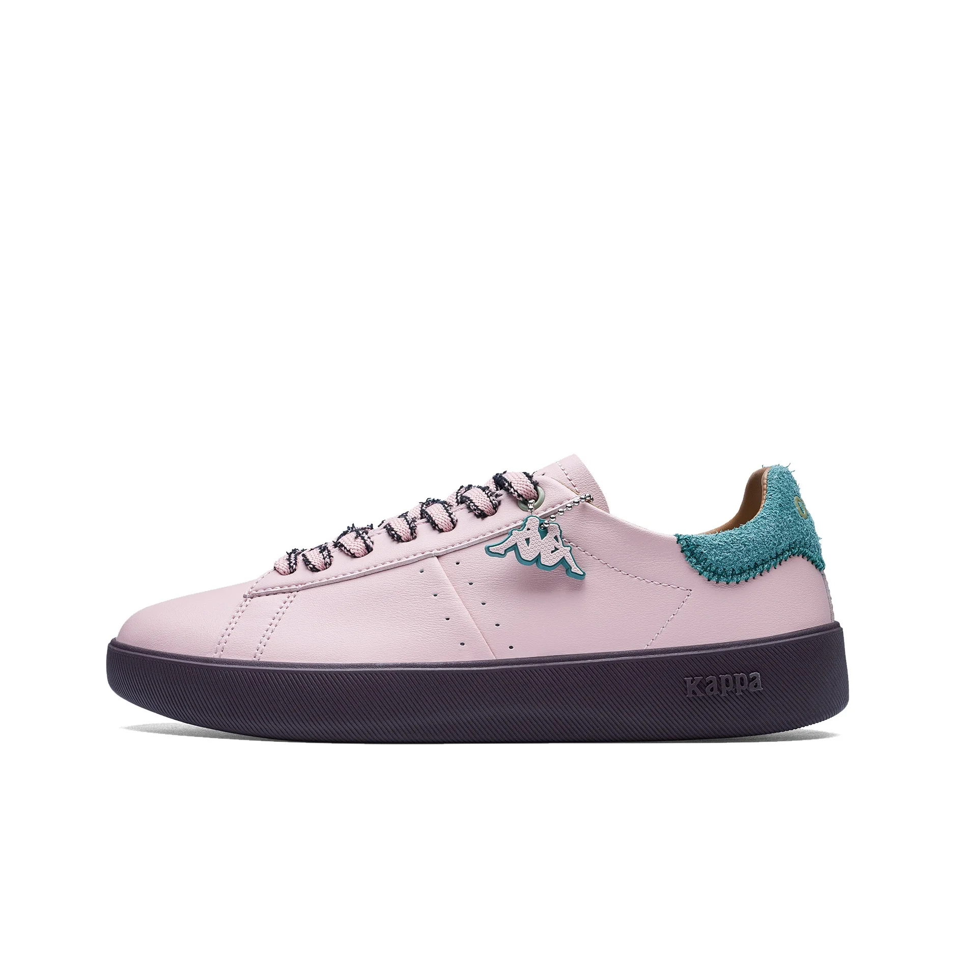 Kappa Back to Back Slip Resistant Abrasion Resistant Low top Skateboard Shoes Women's Pink Green K0FW5CC18CJ-5210
