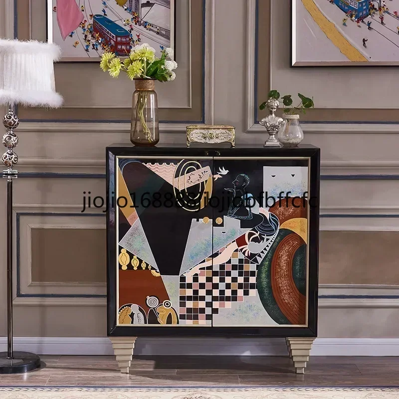 Suitable for ment Sideboard Cabinet Living Room Home Doorway Storage Hallway Shoe Cabinet Partition Curio Cabinet