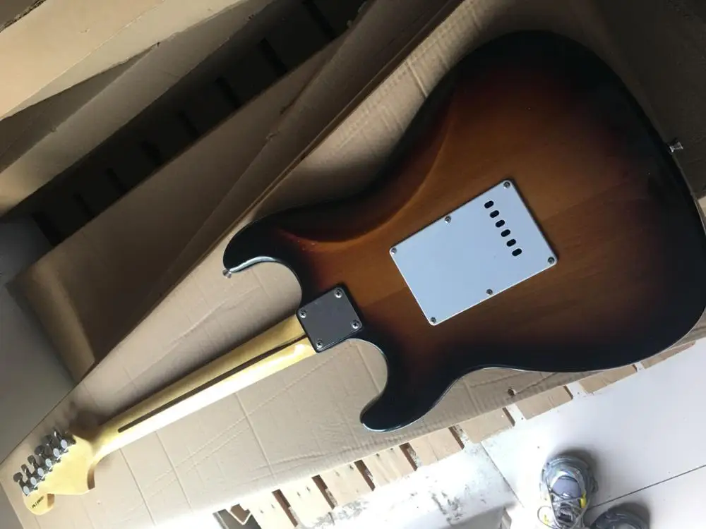 Chinese Factory Custom High Quality scalloped fingerboard big headstock ST Electric Guitar In stock 915