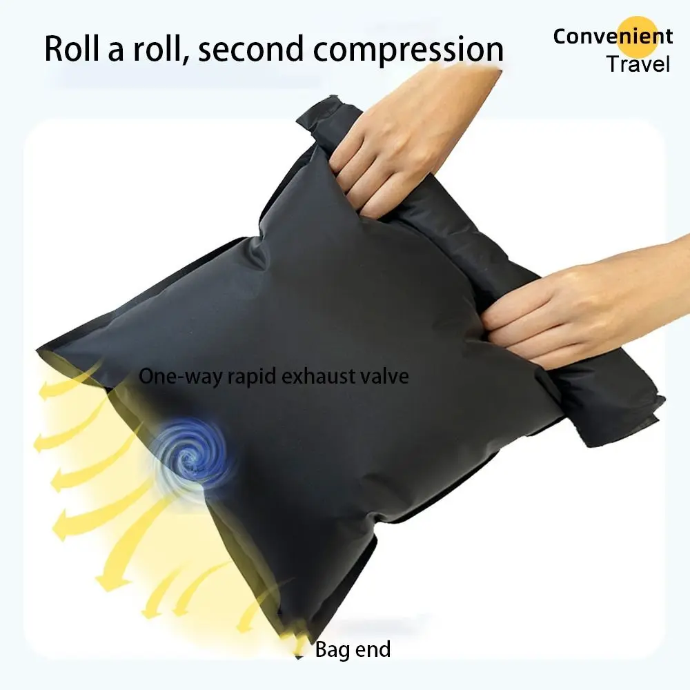 Reusable Hand Roll Vacuum Bags Dustproof Portable Vacuum Compression Bag Space Saver Luggage Vacuum Storage Bag for Travel view 4