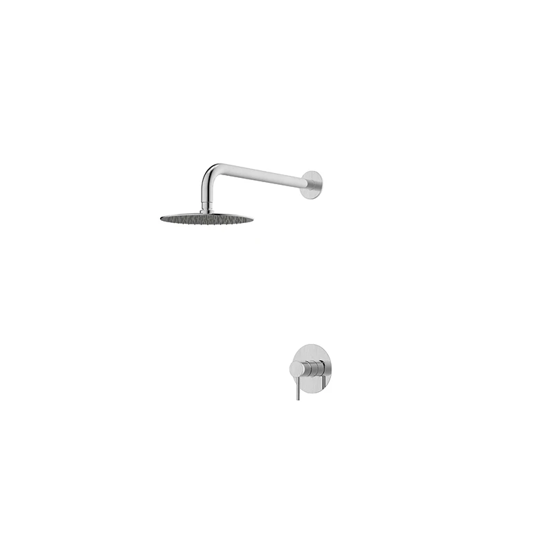 Minimalist SUS316 Stainless Steel Concealed Shower Set 316L Wall Mounted Rainfall Shower System Wall-In Bathroom Mixer Tap