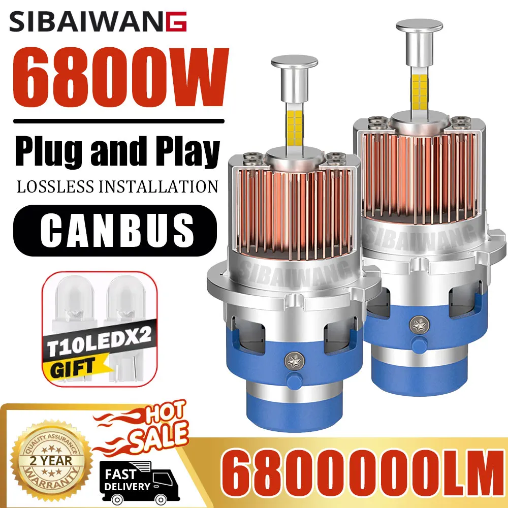 

D1S LED Light Canbus for car 4800W Automobile D3S led Headlight D2S D4S Led Headlamp D5S D8S D1R D3R D2R D4R Fog Lamps 4800000LM