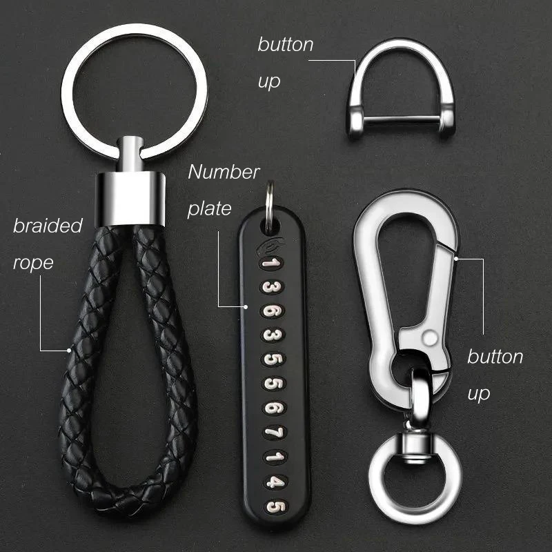 Family Multifunctional Keychain - Advanced Anti-Lost Design - Elegant High-Grade Key Ring - Convenient for Daily Protection