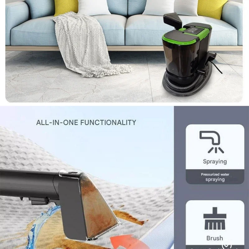 Steam Cleaner High Temperature Sterilization Spray and Suction Integrated High Suction Carpet Cleaning Machine