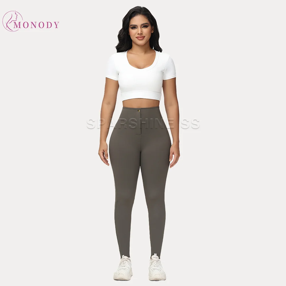 Women Workout Leggings Butt Lifting Pants High Waisted Tummy Control Leg Thigh Sculpting Yoga Tights Slimmer Waist Trainer Pants