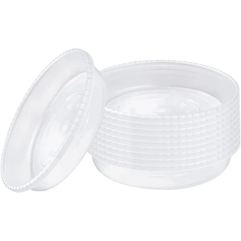 صينية وعاء نباتات بلاستيكية عالية الجودة، صواني تنقيط متينة وواضحة، صينية زهور قوية للنباتات الداخلية والخارجية